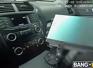 Lunch break turns into outdoor public pussy play for ebony milf Cassie Blake and Nick Strokes.