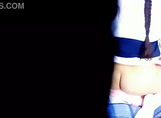 secretly recording my mexican neighbor's solo anal play through window