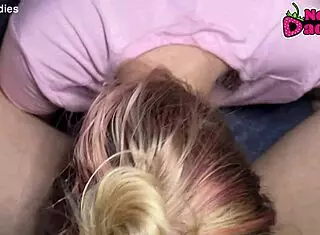 Best Amateur Pov Blowjob Real Blonde Pawg Milf Suggests Deepthroat Skills And Cum Swallow Action