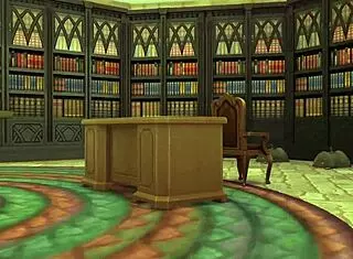 Dominant office submission in Gobbywarts School of Sexcraft and Wickedry Sims 4 parody