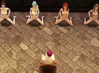 Dominant office submission in Gobbywarts School of Sexcraft and Wickedry Sims 4 parody