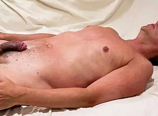 Man With Pierced Cock Masturbates to Full Orgasm