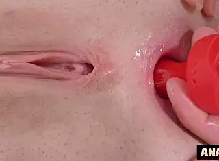 Hazel Moore eagerly licks and rides big cock before taking deep anal creampie in her tight asshole