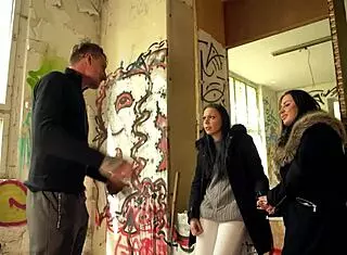 Hey, check out Julia Parker and Maria Gail diving into a wild no-condom FFM threesome at this lost spot 😏