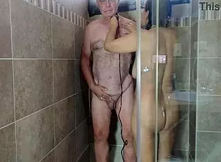 Hot sexy shave preview in shower