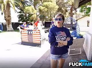 stepmom fainted watching her stepdaughter fucking his husband and stepson penelope kay will pounder josh rivers