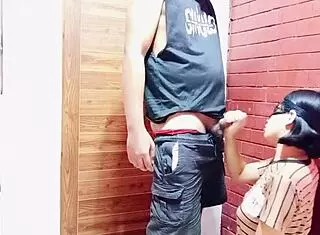 the young pinay teen, just 18+, eagerly dives into giving an intense homemade blowjob experience.