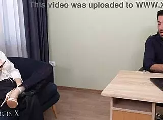 Young Secretary Gets Punished With Rough Desk Fuck