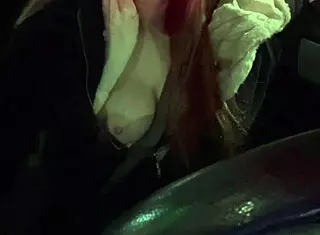 Italian long hair big tits artemisia love drives around flashing her boobs