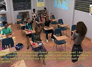 Step into the role of husband with a milf wife who doubles as stepmother. Navigate family dynamics in this intriguing game scenario number 46.