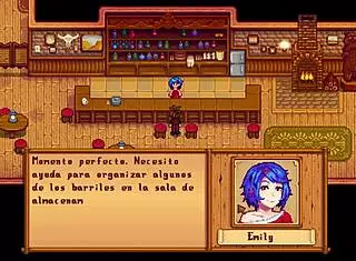 xtardew valley emily part 1 in spanish outdoor sex scene from stardew valley game