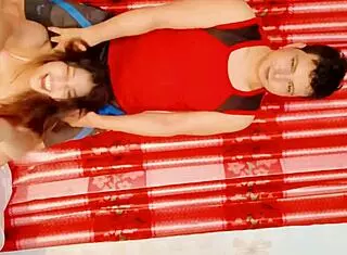 Amateur couple shifts from cute cuddling to hardcore anal assfucking. Sexy petite babe takes cumshot close up in homemade pussy action.