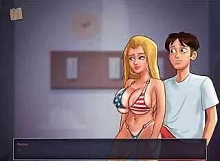 Summertime saga 221 features blonde with big tits in erotic scenes 😊