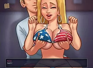 Summertime saga 221 features blonde with big tits in erotic scenes 😊