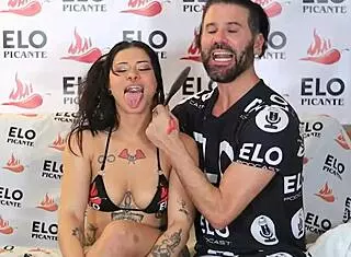 hey, check out this cute colombian babe in casting interview