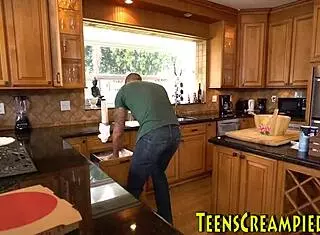 amateur chick rides a massive big black dick in interracial scene after getting her pussy fingered to creampie finish