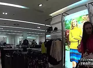 did this striking czech cutie get seduced in the mall for pov ride?