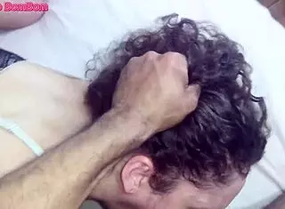 casual narrative of brazilian ninfeta giving sloppy oral sex, swallowing every drop with drool