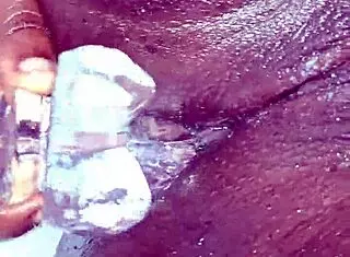 i take double penetration with ebony big ass big tits toys dildo squirting load in lesbian action