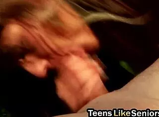 young chick banged by horny old dude?