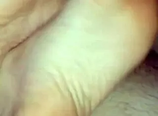 homemade barefoot footjob ends with huge cumshot explosion