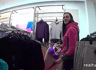 did this striking czech cutie get seduced in the mall for pov ride?