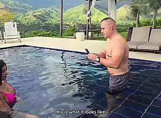 Salome Gil - Latina Milf Influencer Rides Huge Spanish Cock Poolside