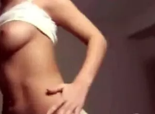 Horny Beauty Girl Shows Off Nice Natural Tits In Lingerie