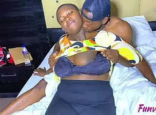 african ebony girl shows big natural tits and curvy ass in bathroom!