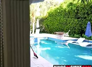 Young voyeur, why spy on me? Hot milf Angelica Amore asks Leo Valentino.