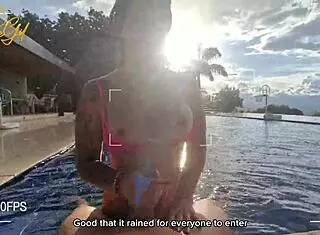 Salome Gil - Latina Milf Influencer Rides Huge Spanish Cock Poolside