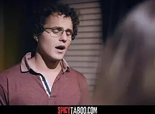 Brunette Girlfriend Has Sneaky Sex with Boyfriend! Intense Riding and Deepthroat in Taboo Encounter!