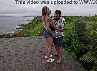 In this amateur tale a big ass wife gets her pussy eaten in public. Nicoly extracts cum from the guy during group outdoor orgy.