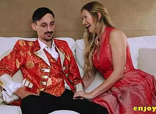 oh man i cant believe beneath this kinky towheaded with gigantic tits in stockings her bald pussy just reigns in lechery and wild oral orgy