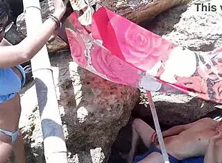 Lesbians Eager For Scissors End Up Fucked By Strangers Penis Eager For Semen