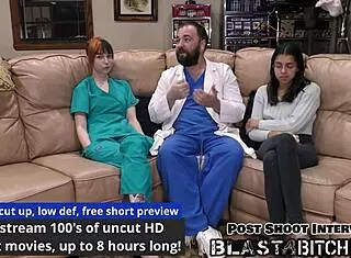 omg ditria rose takes that creampie from the doctor in pov with gloves and spreading action 😏