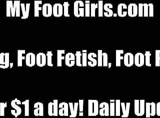 Roommate gives footjob with toe sucking and fingering in dorm while licking feet pov for jerk off fun