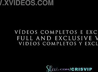 TRAILER My First DP - Stretched in Front of Cuckold Husband Cristina Almeida!