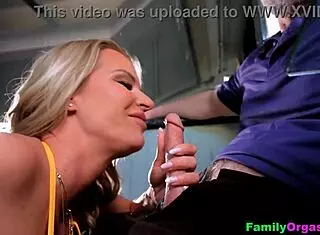 Familyorgasm - parents get caught by stepdaughter during steak and blowjob day celebration with old and young swingers