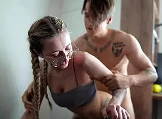 curious step sis wants to try blowjob skills on big cock 😏