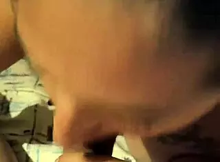 frizzy haired ebony teen 18+ gets caught on hidden cam sucking patrolmans dick in a sneaky encounter