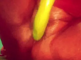 I feel so excited watching this Asian village girl use brinjal for intense homemade fucking and wet pussy play