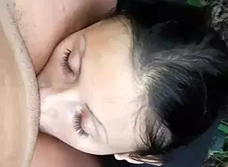 Brunette Licks My Pussy In The Forest Until I Cum! Lesbian Outdoor Action!