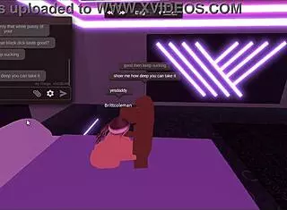 Quick Roblox Encounter With White Slut And Monster Cock