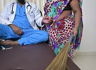 I feel so thrilled that the Indian doctor received a handjob from his devoted maid