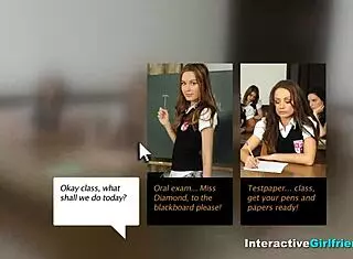 Interactive whore pounding with blowjob and toys