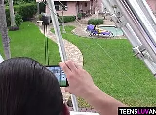 Hey, check out this outside anal fun with petite kimber woods and her tight asshole