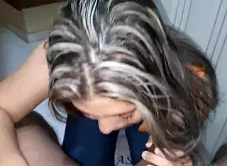 this blonde with big ass casually makes me cum by licking and sucking until maximum satisfaction hits