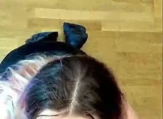 Stepsister apartment tour with nonstop dick sucking