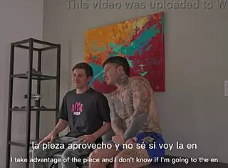 i brought these three muscular friends home for deepthroat and rough threesome action with my tight latina body